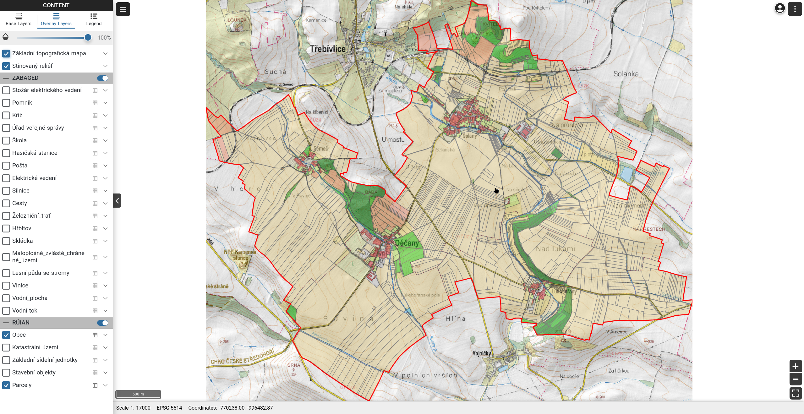 Gisquick: zobrazení mapové aplikace