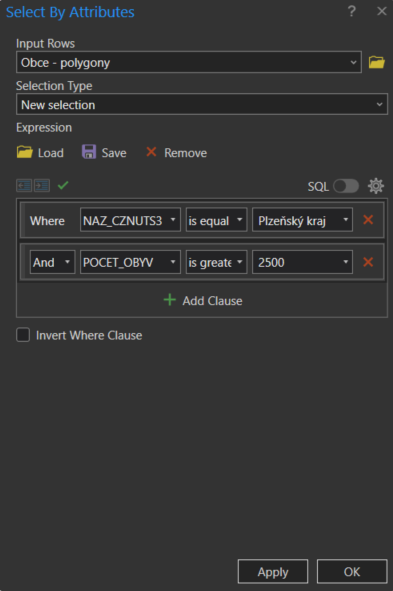 Select obce Select