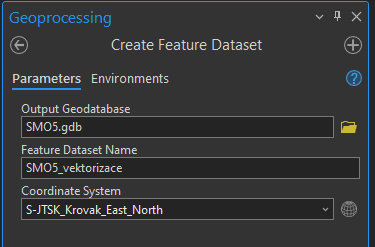 Vytvoření datasetu dataset